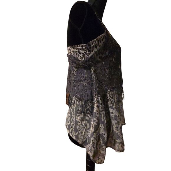 VTG Daytrip S Baby Doll Top Cheetah Animal Fairy Grunge Witchy 90's Y2K - Picture 3 of 10